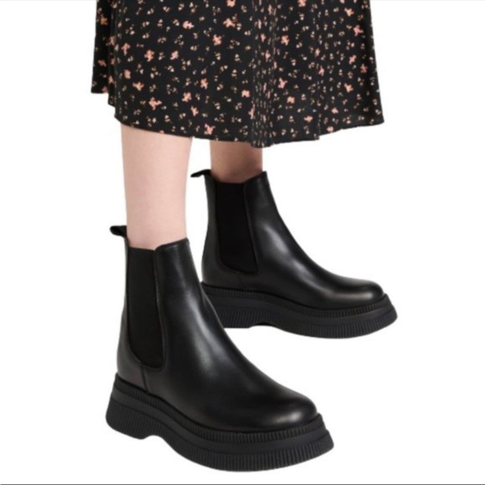 Ganni creeper boots 39 NWOB